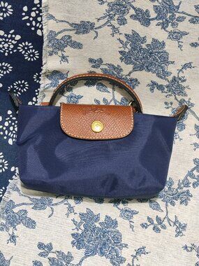 Longchamp Navy Blue Mini Handbag